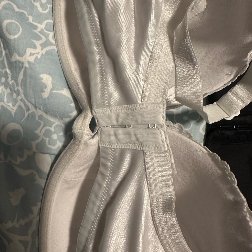 Cacique Lace and Satin Bra Trio - Black, Gold, White - Picture 8 of 11